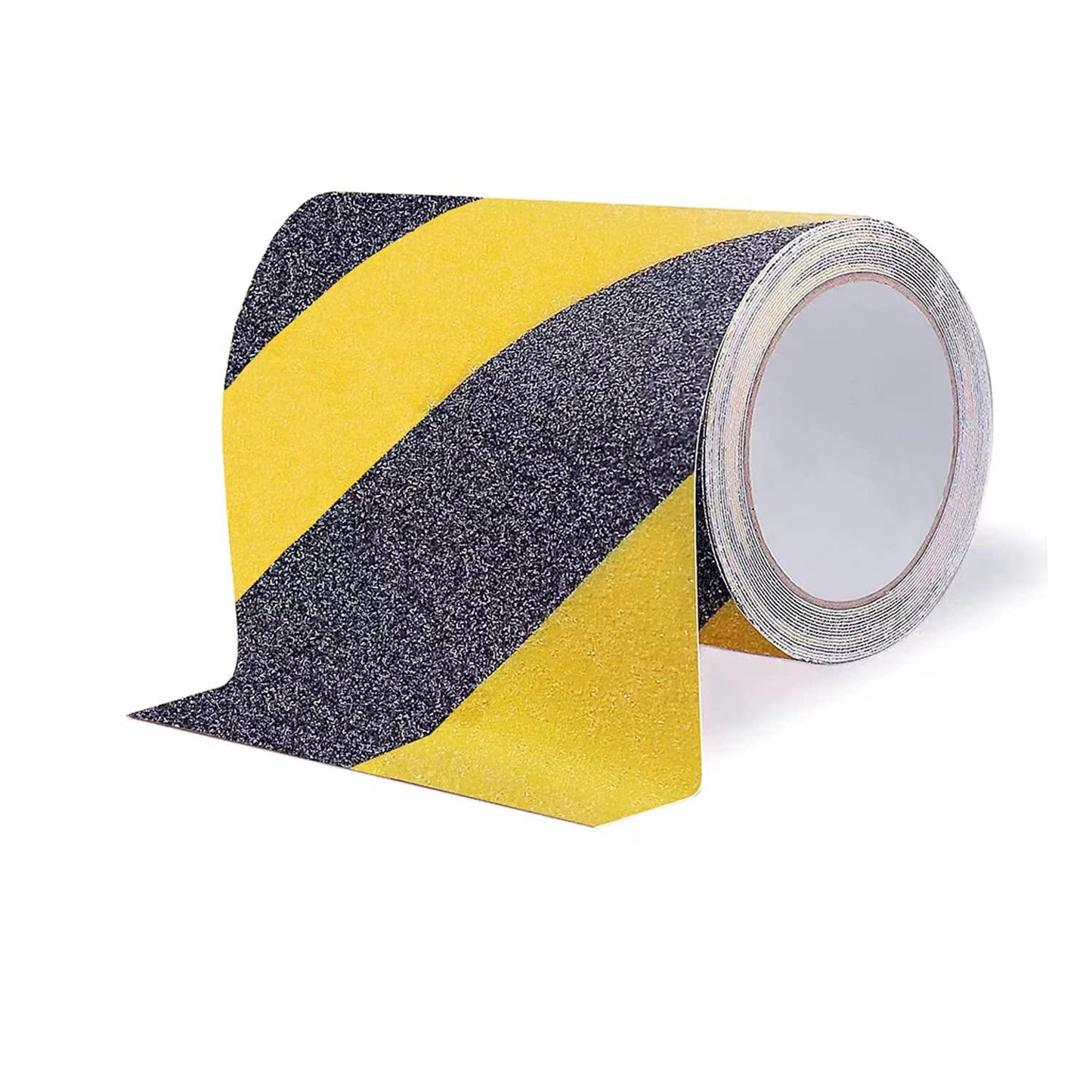 Anti Slip Tape, Waterproof Self Adhesive Yellow/Black 2"x33Ft Grip Tape | High Visibility Safety Warning Tape, High Traction Wear Resistant for Stairs, Walkways, Ramps & Industrial Areas