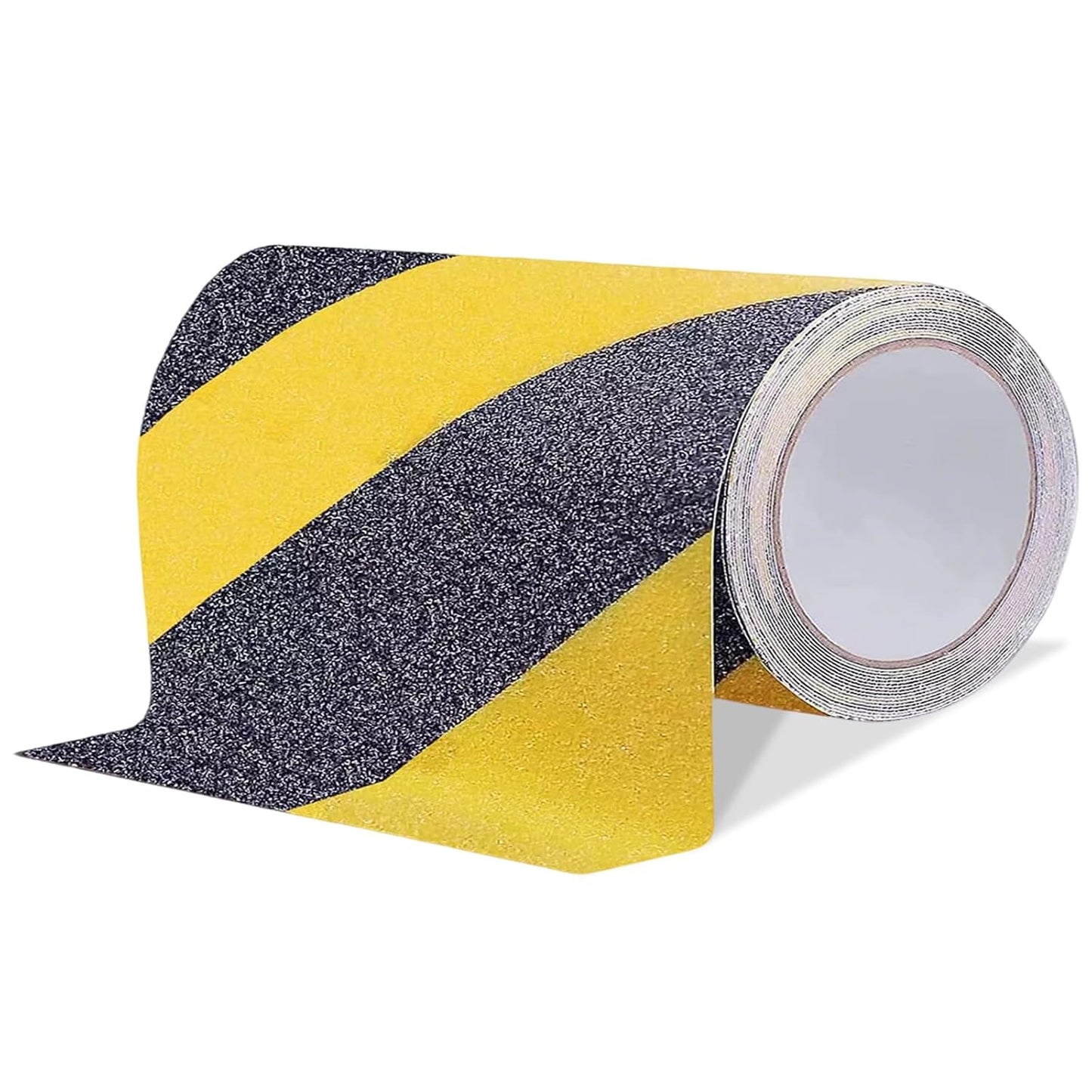 Anti Slip Tape, Waterproof Self Adhesive Yellow/Black 2"x33Ft Grip Tape | High Visibility Safety Warning Tape, High Traction Wear Resistant for Stairs, Walkways, Ramps & Industrial Areas