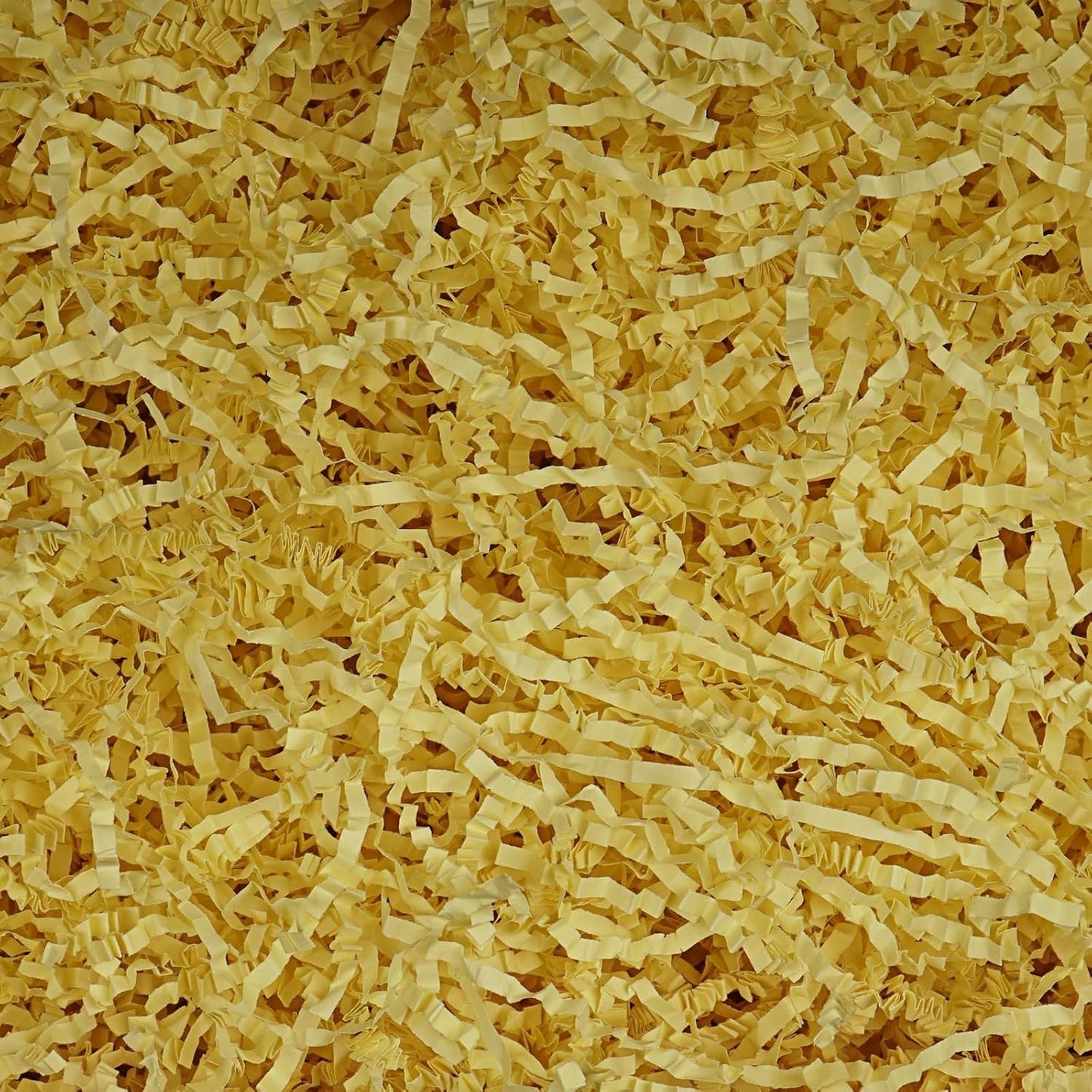 4oz Yellow Crinkle Paper Filler for Gift Wrapping, Ideal for Gift Boxes, Baskets, and Crafts