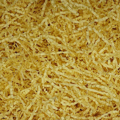 4oz Yellow Crinkle Paper Filler for Gift Wrapping, Ideal for Gift Boxes, Baskets, and Crafts