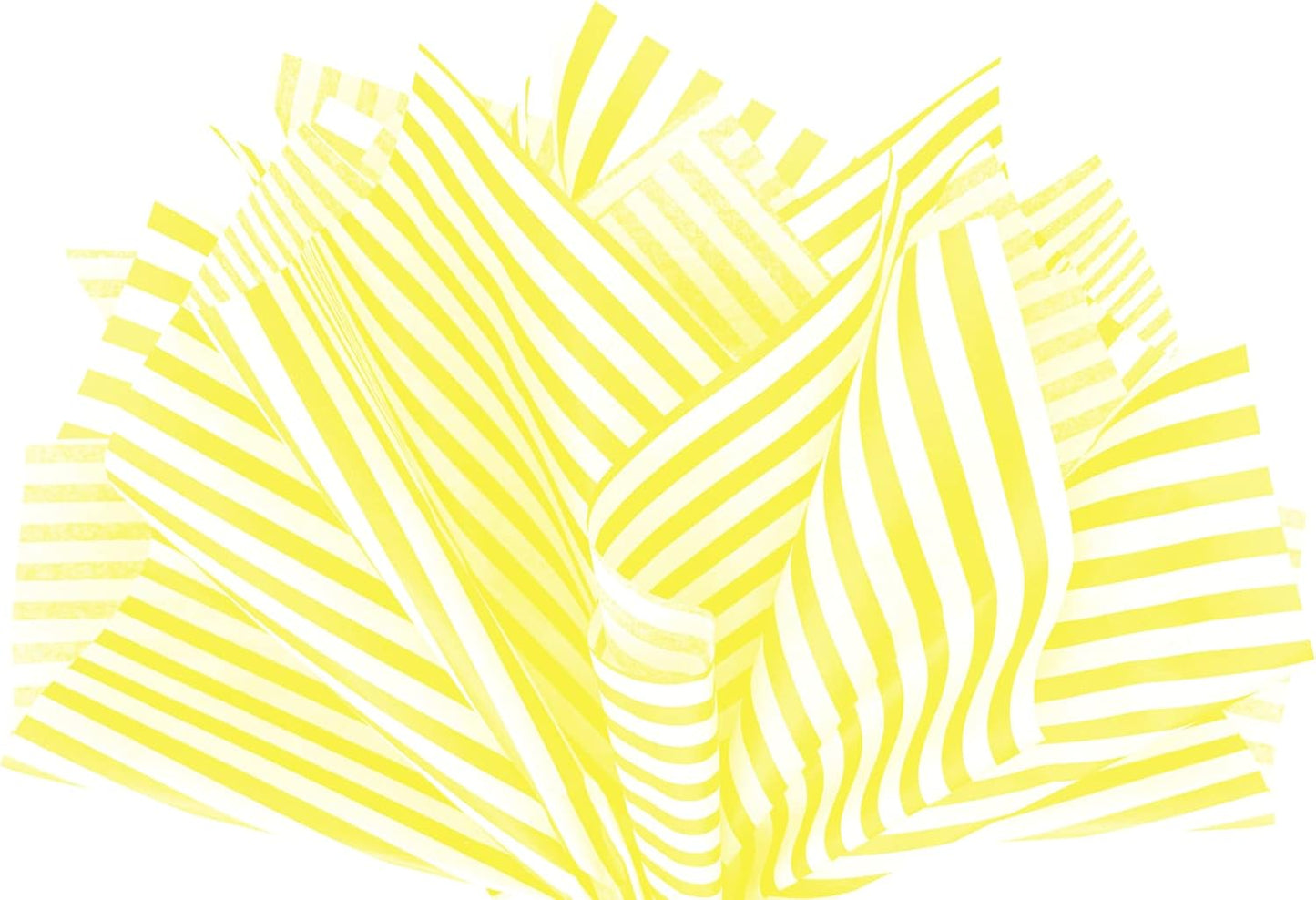 Yellow Pin Stripe Print Gift Wrap Tissue Paper Size: 15 Inch X 20 Inch | Count: 50 Sheets | Color: Yellow Pin Stripe