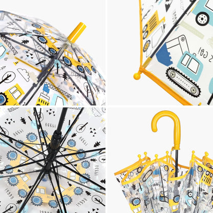 Kids Clear Umbrellas for Rain Dome Bubble Umbrella Windproof for Kids Boys and Girls