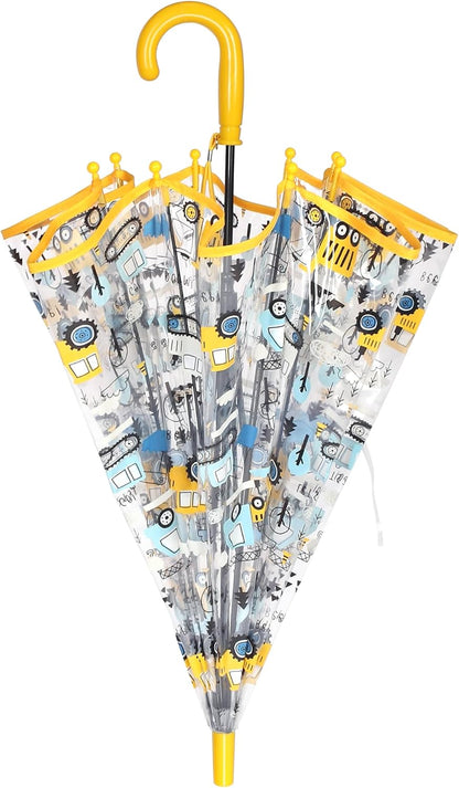 Kids Clear Umbrellas for Rain Dome Bubble Umbrella Windproof for Kids Boys and Girls