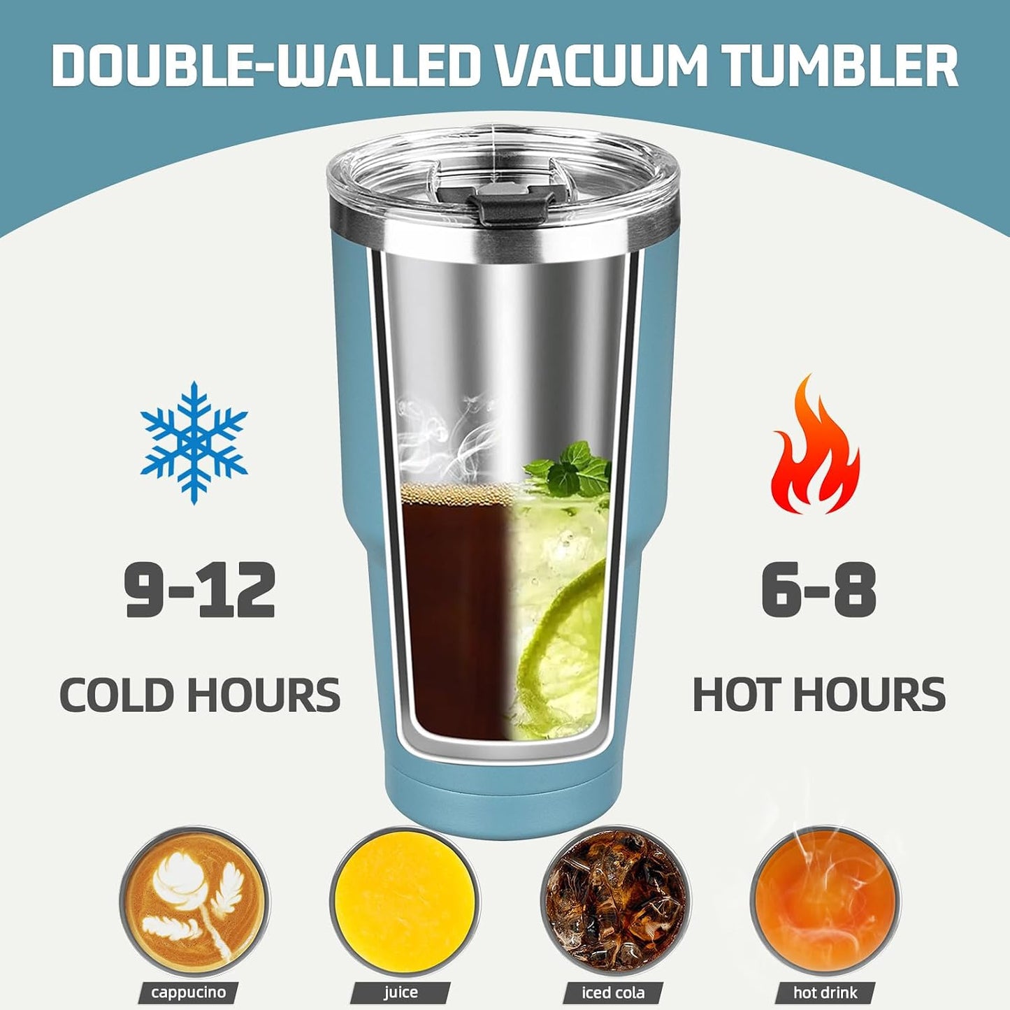 20 oz Tumbler with Lids and Straws, Stainless Steel Insulated Coffee Tumbler, Double Wall Vacuum Insulated Travel Mug Cup, Leakproof Thermal Coffee Cup for Hot and Cold Drinks (Yellow)