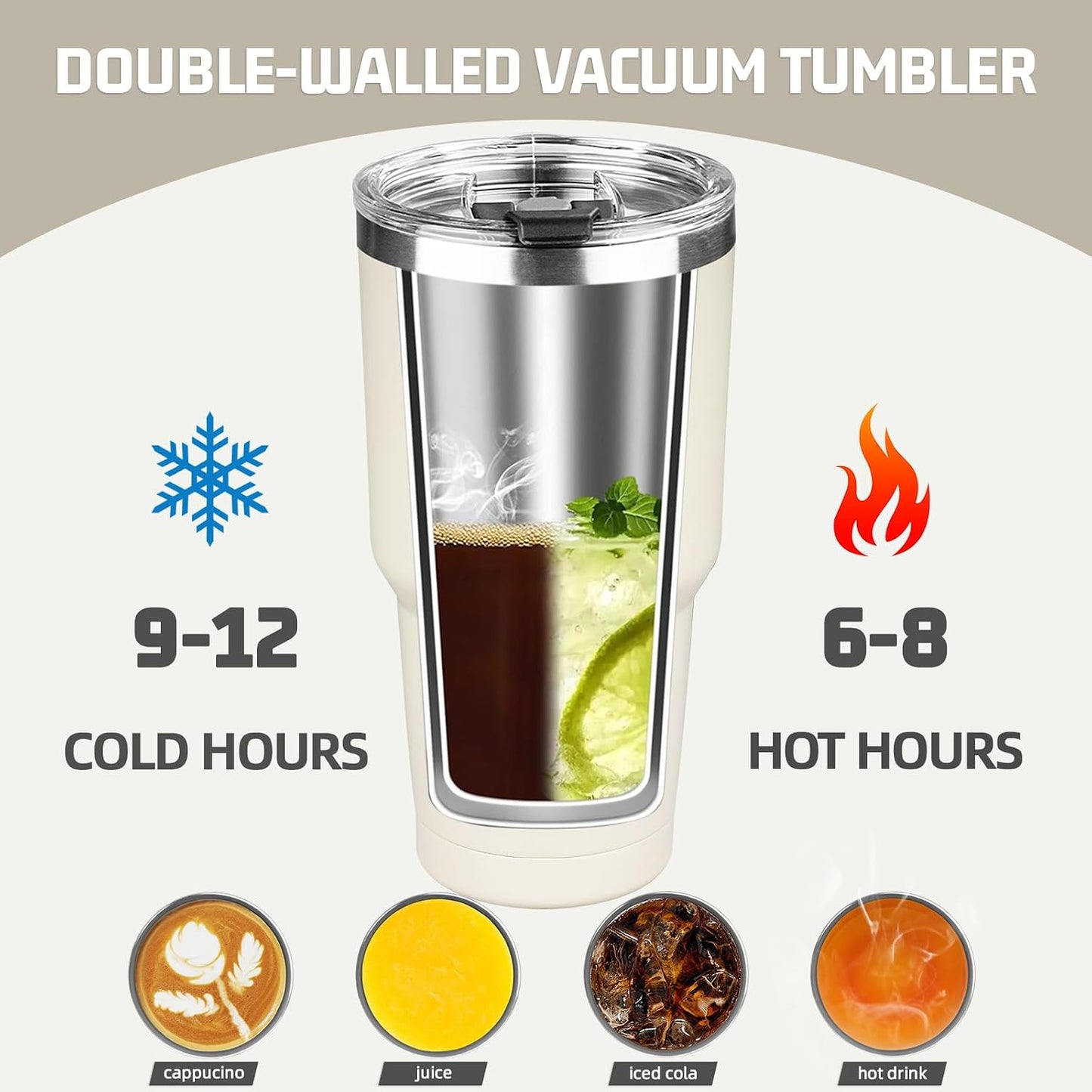 20 oz Tumbler with Lids and Straws, Stainless Steel Insulated Coffee Tumbler, Double Wall Vacuum Insulated Travel Mug Cup, Leakproof Thermal Coffee Cup for Hot and Cold Drinks (Yellow)