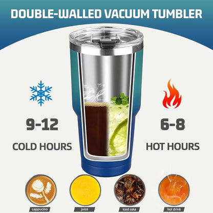 20 oz Tumbler with Lids and Straws, Stainless Steel Insulated Coffee Tumbler, Double Wall Vacuum Insulated Travel Mug Cup, Leakproof Thermal Coffee Cup for Hot and Cold Drinks (Yellow)