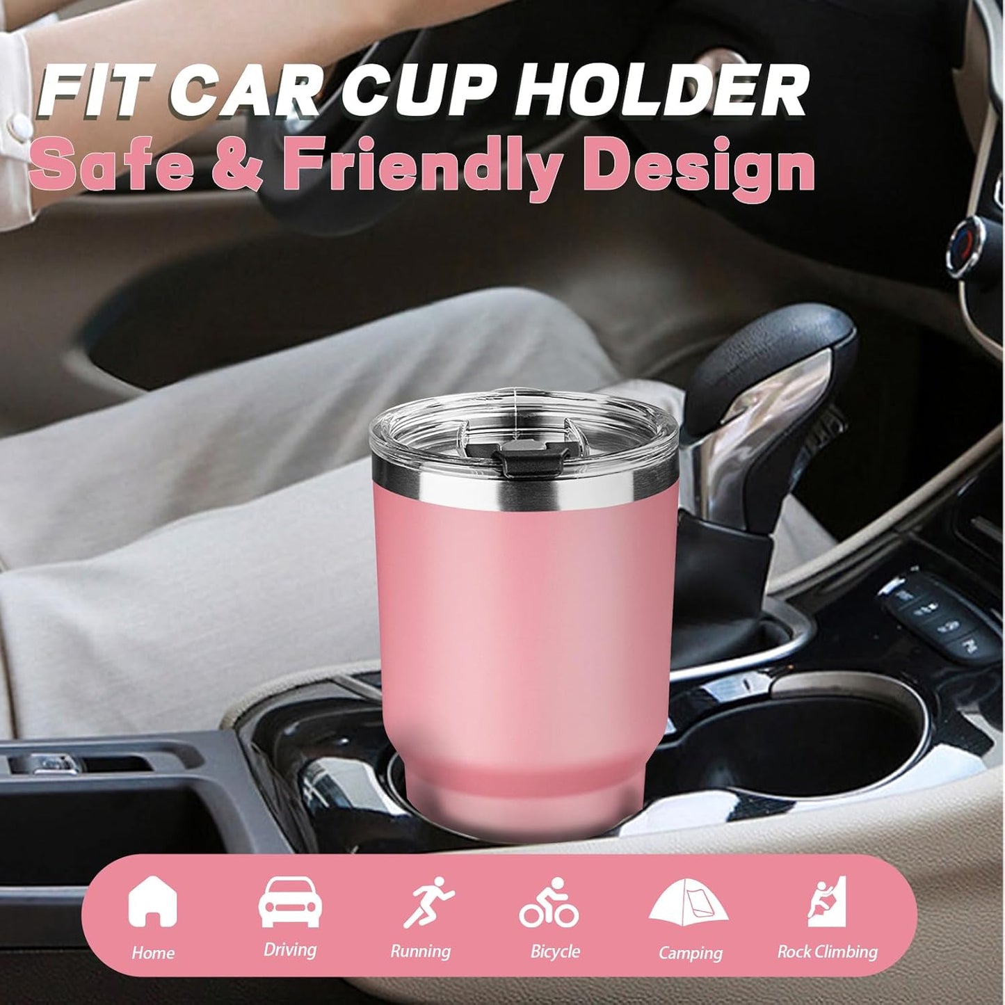20 oz Tumbler with Lids and Straws, Stainless Steel Insulated Coffee Tumbler, Double Wall Vacuum Insulated Travel Mug Cup, Leakproof Thermal Coffee Cup for Hot and Cold Drinks (Yellow)