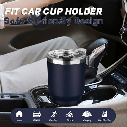 20 oz Tumbler with Lids and Straws, Stainless Steel Insulated Coffee Tumbler, Double Wall Vacuum Insulated Travel Mug Cup, Leakproof Thermal Coffee Cup for Hot and Cold Drinks (Yellow)