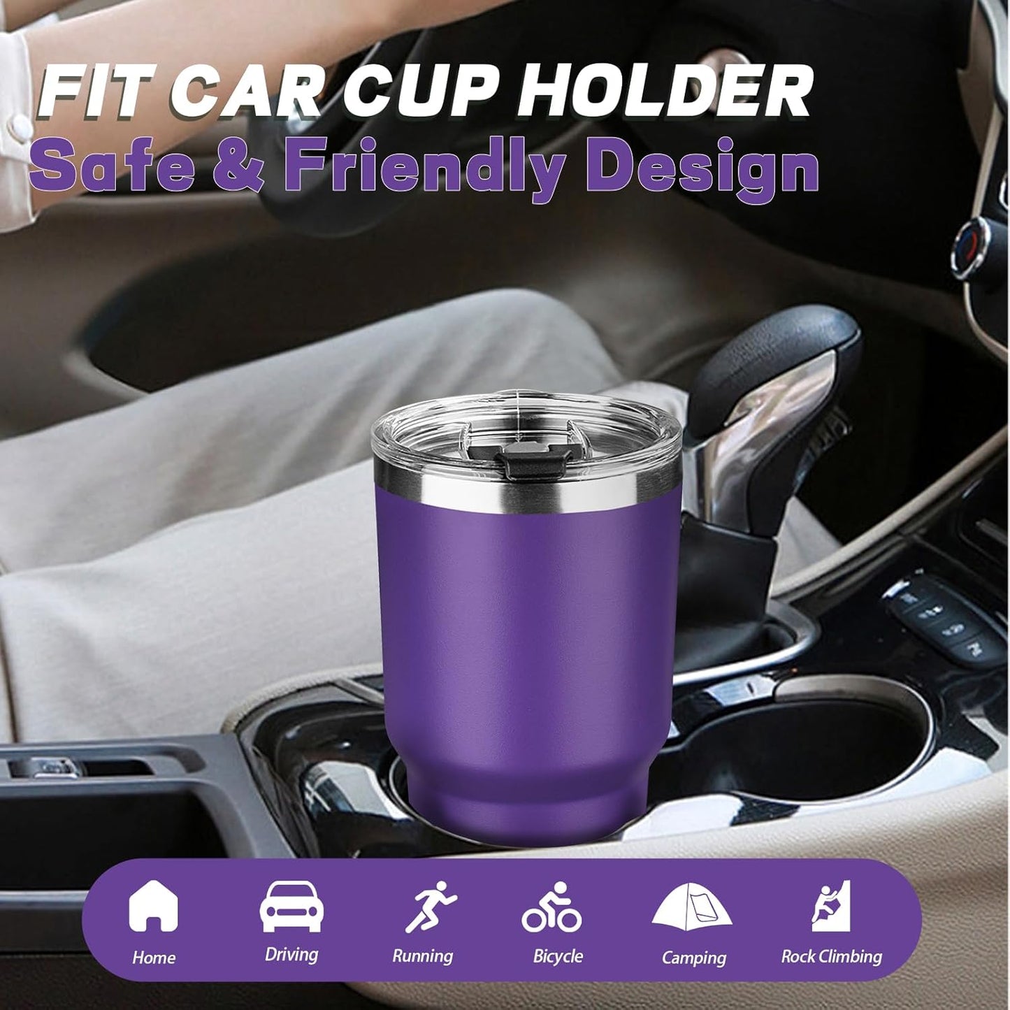 20 oz Tumbler with Lids and Straws, Stainless Steel Insulated Coffee Tumbler, Double Wall Vacuum Insulated Travel Mug Cup, Leakproof Thermal Coffee Cup for Hot and Cold Drinks (Yellow)