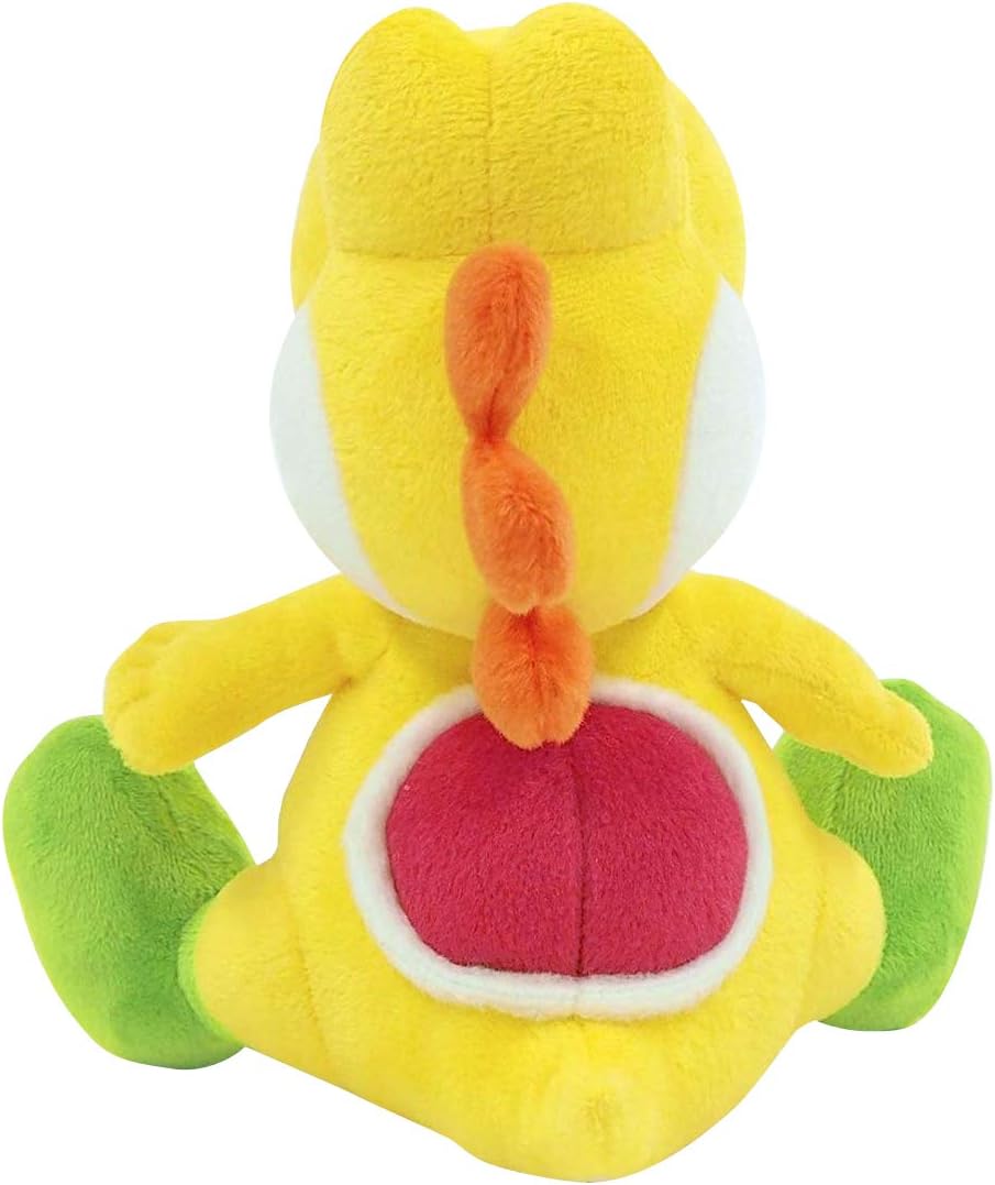 1220 Super Mario All Star Collection Yellow Yoshi Plush, 7"
