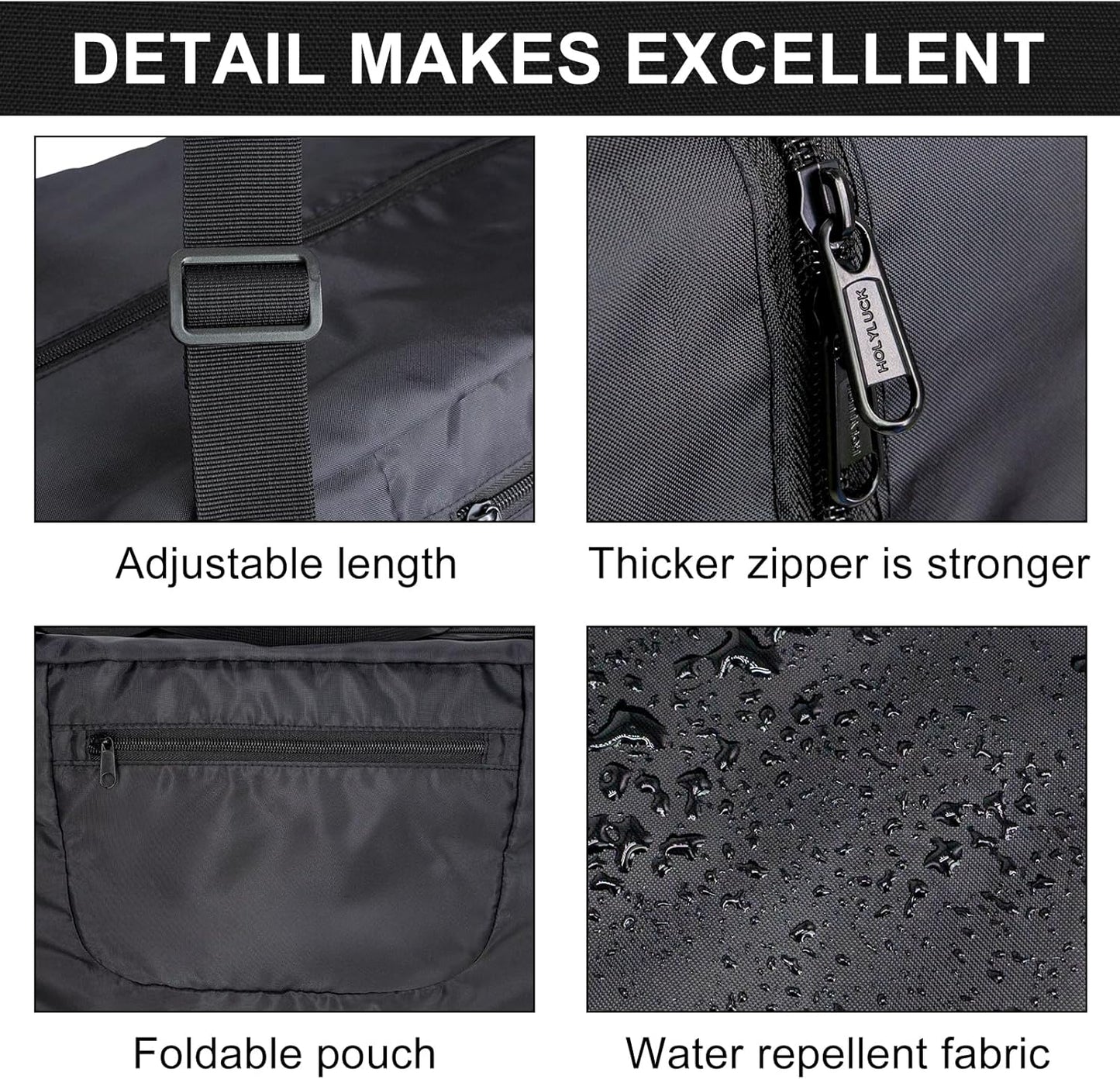Foldable Travel Duffel Bag For Women & Men Luggage Great for Gym - Fluorescent yellow
