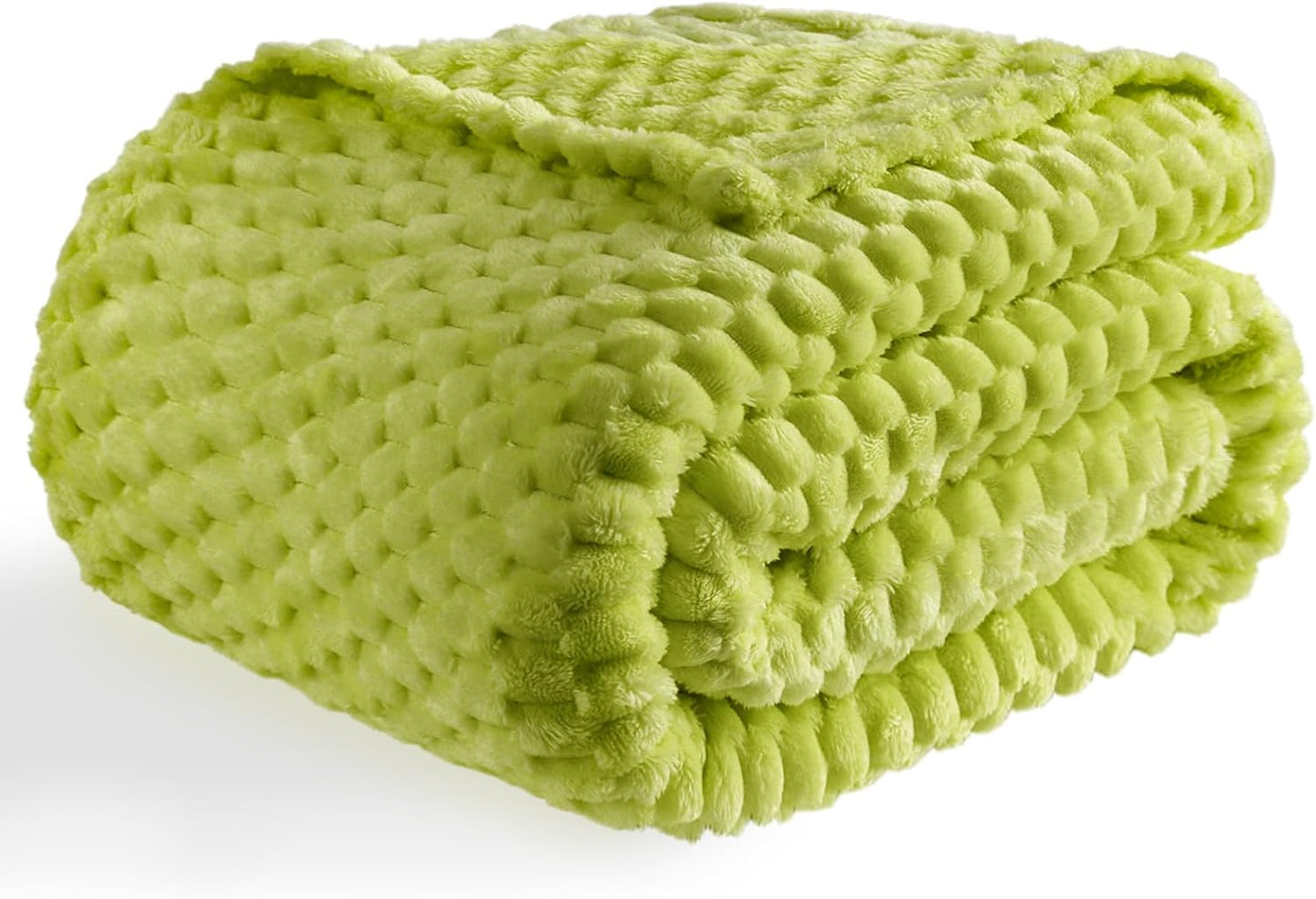 Light Yellow Flannel Throw Blanket (50X40 inches), 300 GSM Fleece Cozy Warm Soft Lightweight Bed Sofa Blanket for Babys and Pets, Suitable for All Seasons