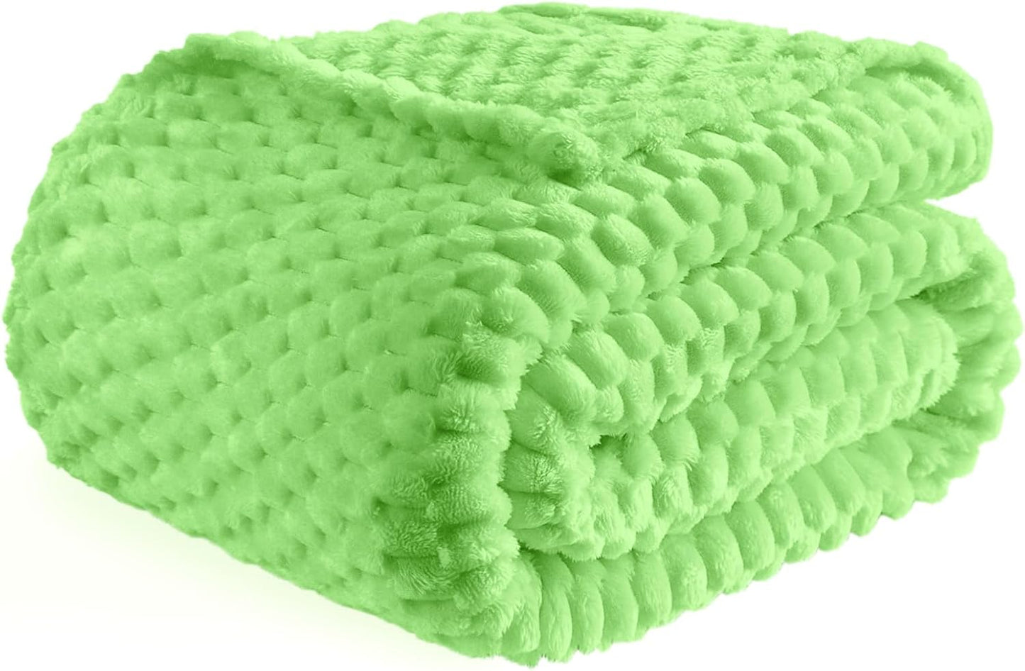 Light Yellow Flannel Throw Blanket (50X40 inches), 300 GSM Fleece Cozy Warm Soft Lightweight Bed Sofa Blanket for Babys and Pets, Suitable for All Seasons