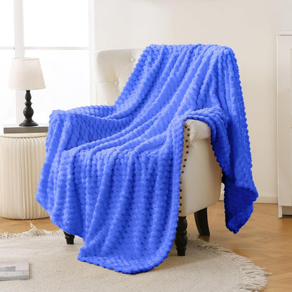 Light Yellow Flannel Throw Blanket (50X40 inches), 300 GSM Fleece Cozy Warm Soft Lightweight Bed Sofa Blanket for Babys and Pets, Suitable for All Seasons