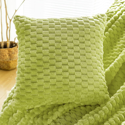Light Yellow Flannel Throw Blanket (50X40 inches), 300 GSM Fleece Cozy Warm Soft Lightweight Bed Sofa Blanket for Babys and Pets, Suitable for All Seasons