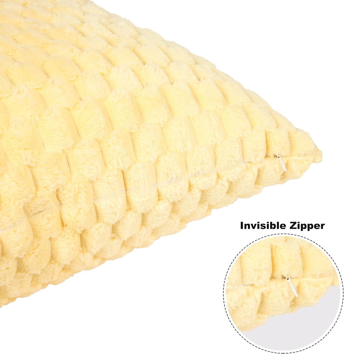 Light Yellow Flannel Throw Blanket (50X40 inches), 300 GSM Fleece Cozy Warm Soft Lightweight Bed Sofa Blanket for Babys and Pets, Suitable for All Seasons