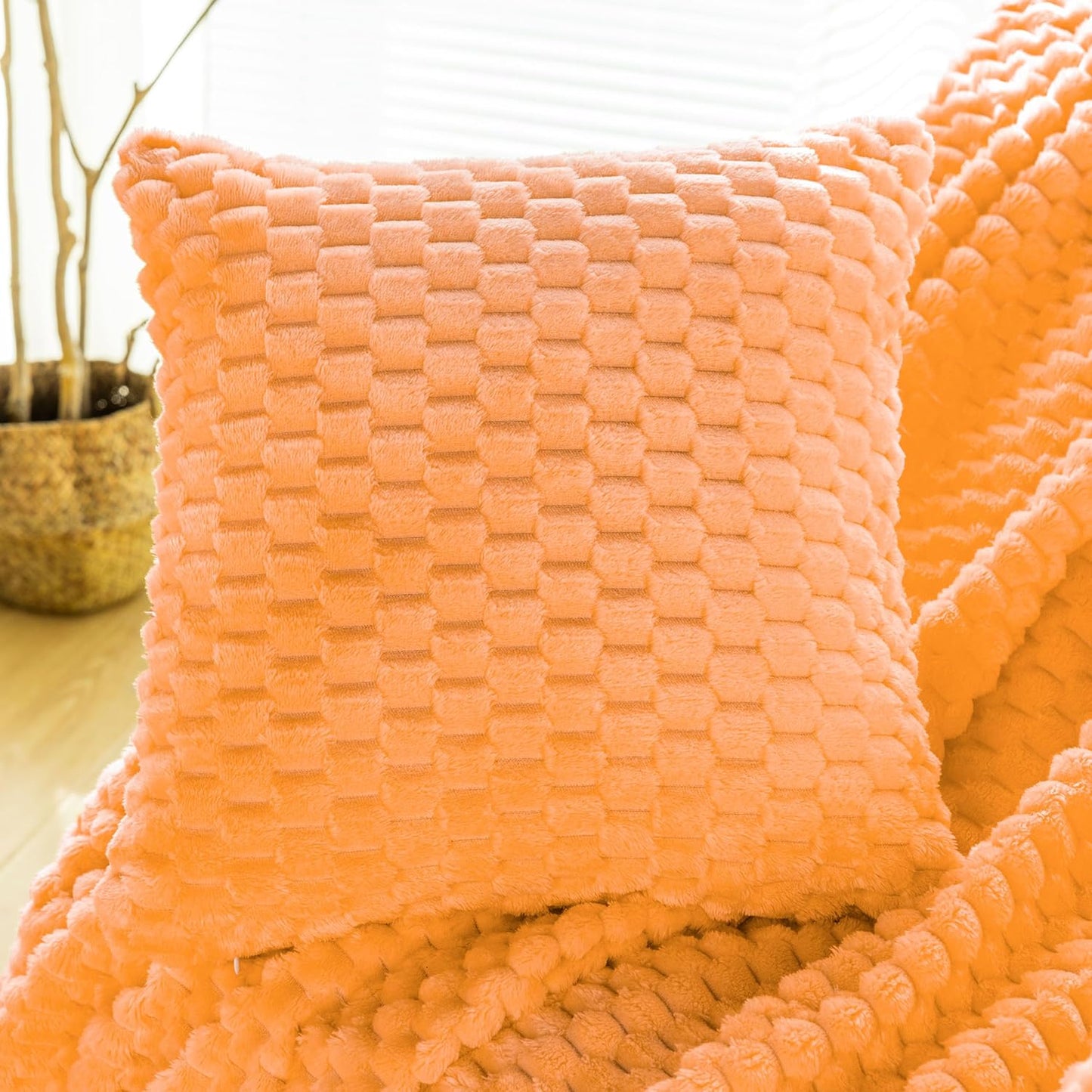 Light Yellow Flannel Throw Blanket (50X40 inches), 300 GSM Fleece Cozy Warm Soft Lightweight Bed Sofa Blanket for Babys and Pets, Suitable for All Seasons