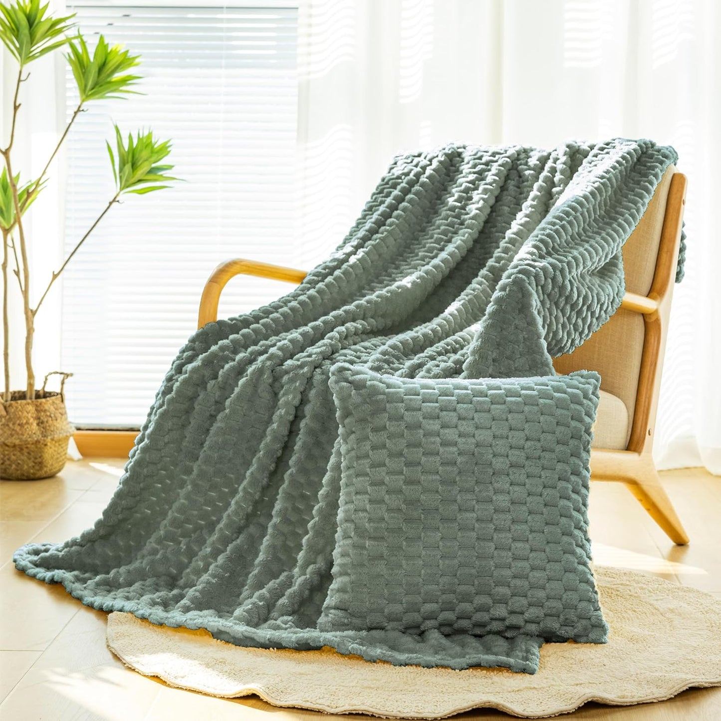 Light Yellow Flannel Throw Blanket (50X40 inches), 300 GSM Fleece Cozy Warm Soft Lightweight Bed Sofa Blanket for Babys and Pets, Suitable for All Seasons