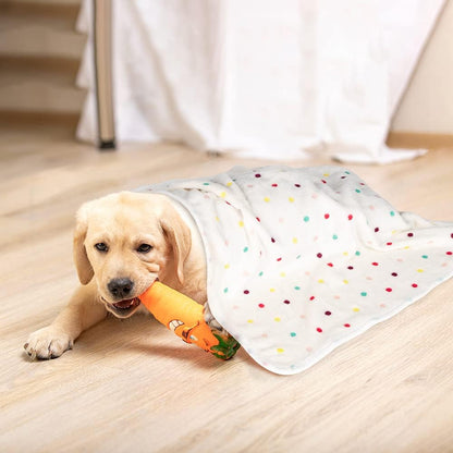 1 Pack 3 Dog Blankets, Soft Fluffy Fleece Pet Blanket Warm Sleep Mat Paw Print Design Puppy Kitten Throw Blanket Doggy Mat, Blanket for Dogs