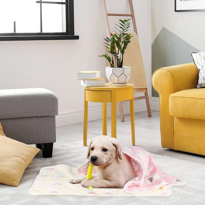 1 Pack 3 Dog Blankets, Soft Fluffy Fleece Pet Blanket Warm Sleep Mat Paw Print Design Puppy Kitten Throw Blanket Doggy Mat, Blanket for Dogs