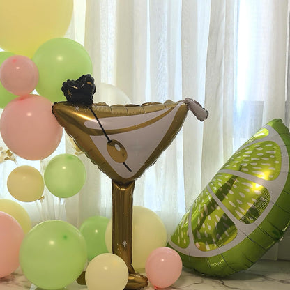 A Tini Bit Older Birthday Green Pink Yellow Lemonade Balloon Arch Kit with Martini Balloons Pink Bow Lemon Balloons for A Tiny Bit Older Martini Party Coquette Birthday Bachelorette Decorations