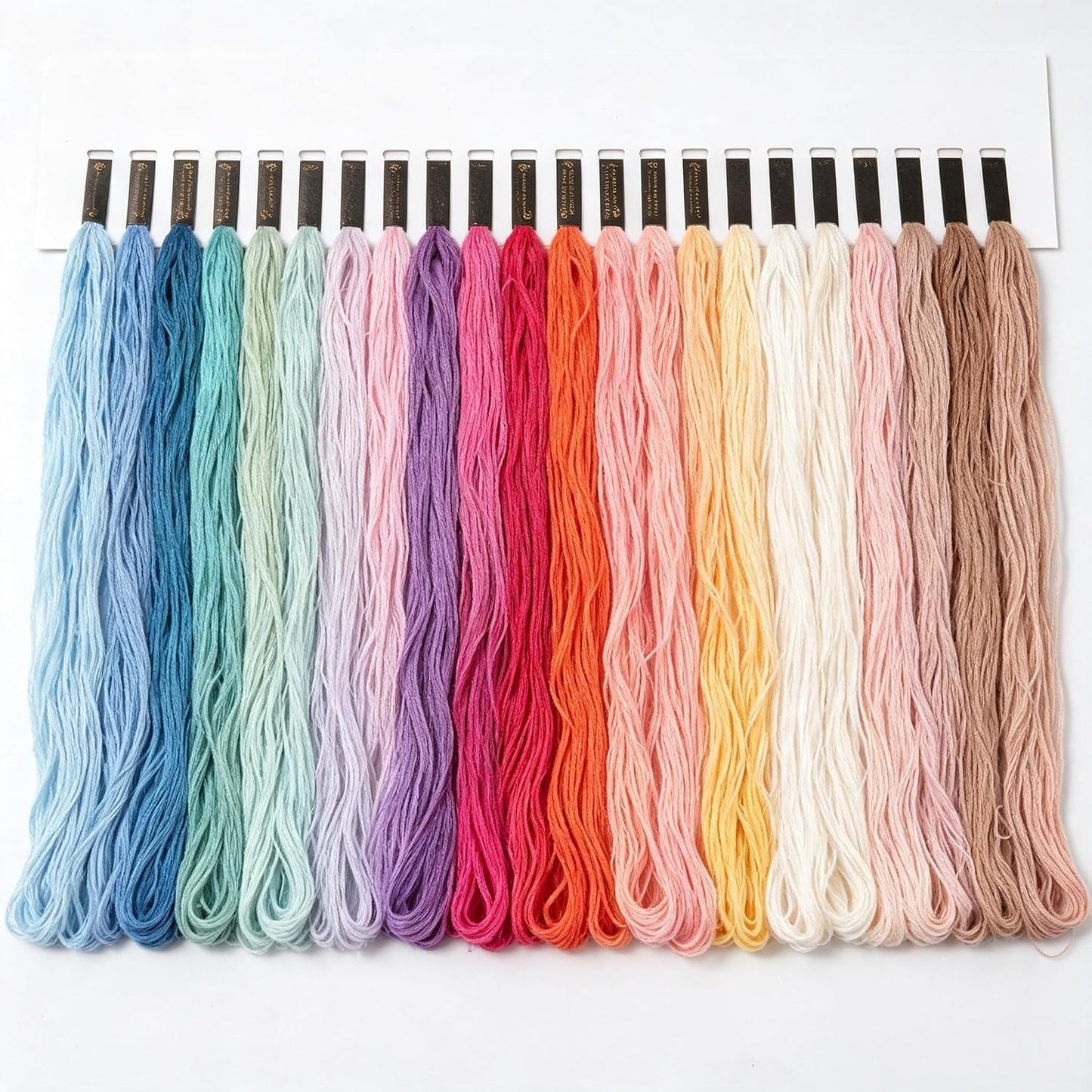 190 Skeins Rainbow Color Embroidery Floss Friendship Bracelet String Cross Stitch Embroidery Thread Cotton Floss Bracelet Yarn, Craft Floss