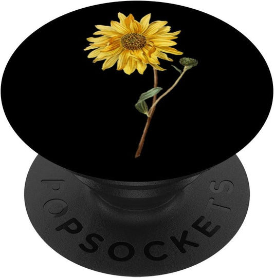 Yellow Sunflower Cellphone Holder for Hand Pop Up Phone Knob PopSockets PopGrip: Swappable Grip for Phones & Tablets