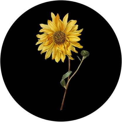 Yellow Sunflower Cellphone Holder for Hand Pop Up Phone Knob PopSockets PopGrip: Swappable Grip for Phones & Tablets