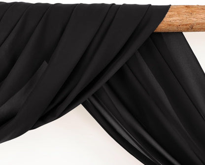 Wedding Arch Draping Fabric 30'' x 18FT Sheer Chiffon Arch Drape Backdrop | 2 Panels Yellow Drapes for Summer Wedding Bridal Shower Baby Shower Church Birthday Party Outdoor Decor