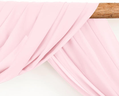 Wedding Arch Draping Fabric 30'' x 18FT Sheer Chiffon Arch Drape Backdrop | 2 Panels Yellow Drapes for Summer Wedding Bridal Shower Baby Shower Church Birthday Party Outdoor Decor