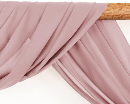 Wedding Arch Draping Fabric 30'' x 18FT Sheer Chiffon Arch Drape Backdrop | 2 Panels Yellow Drapes for Summer Wedding Bridal Shower Baby Shower Church Birthday Party Outdoor Decor