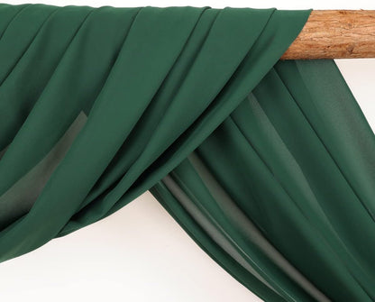 Wedding Arch Draping Fabric 30'' x 18FT Sheer Chiffon Arch Drape Backdrop | 2 Panels Yellow Drapes for Summer Wedding Bridal Shower Baby Shower Church Birthday Party Outdoor Decor