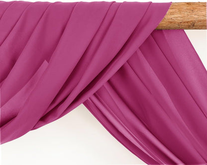 Wedding Arch Draping Fabric 30'' x 18FT Sheer Chiffon Arch Drape Backdrop | 2 Panels Yellow Drapes for Summer Wedding Bridal Shower Baby Shower Church Birthday Party Outdoor Decor