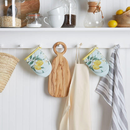 Lemon Whimsy Mini Oven Mitt 2-Pack Set, Yellow, 5.5"X8"