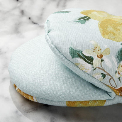Lemon Whimsy Mini Oven Mitt 2-Pack Set, Yellow, 5.5"X8"