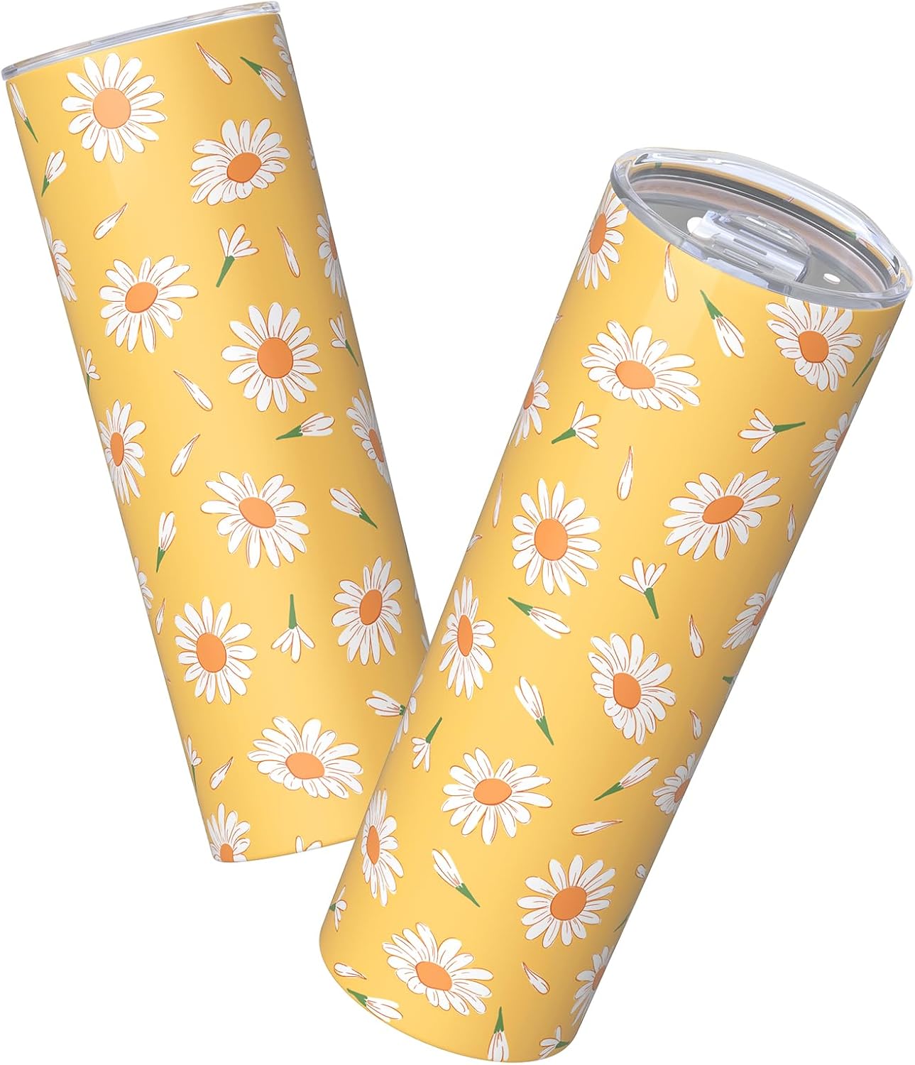 Lemon Gifts for Women, Lemon Tumbler 20oz Stainless Steel Insulated Cup Travel Mug Tumbler, Christmas Birthday Gifts for Women