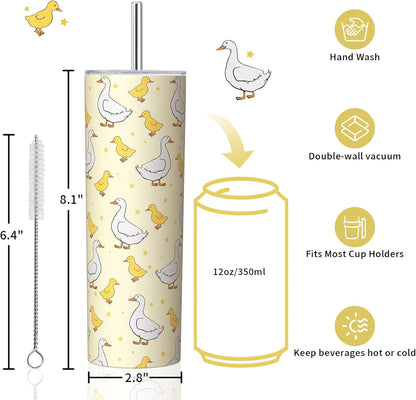 Lemon Gifts for Women, Lemon Tumbler 20oz Stainless Steel Insulated Cup Travel Mug Tumbler, Christmas Birthday Gifts for Women