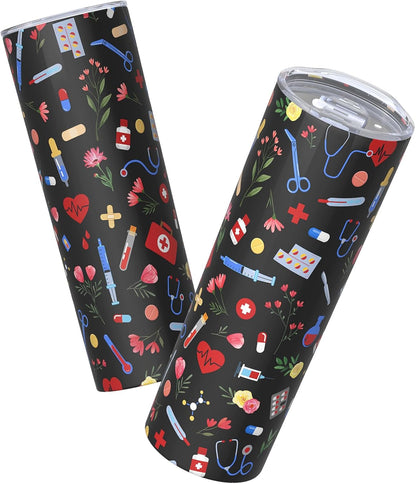 Lemon Gifts for Women, Lemon Tumbler 20oz Stainless Steel Insulated Cup Travel Mug Tumbler, Christmas Birthday Gifts for Women