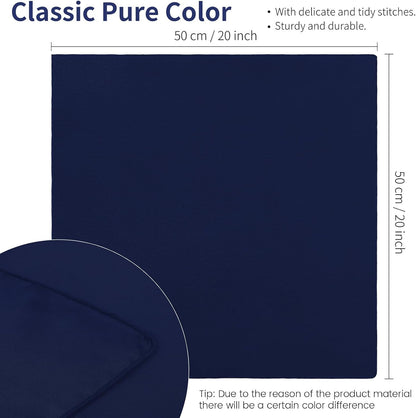 16 Pack Square Satin Napkin Bright Silk Table Napkin Soft Smooth Fabric Table Napkin for Wedding Banquet Party Decoration, Yellow, 20 x 20 Inch