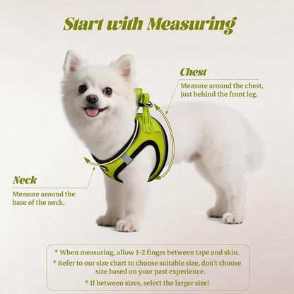 No Pull Dog Puppy Harness and Leash Set Reflective Mesh Vest X-Small