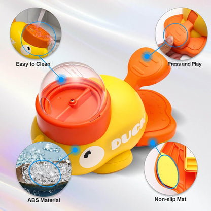 Duck Cat Treat Dispenser, Little Yellow Duck Cat Toy Treat Feeder, YellowDuck Cat Feeder Toy, Ducks Puzzle Feeder for Cats, 2-in-1 Dog Interactive Slow Feeder & Puzzle Toy for Dogs (Yellow)