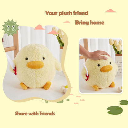Cute Duck Plush with Knife Duckling Stuffed Animal Plush Toy Duckie Throw Pillow Plushies Doll Toys Gift for Boys Girls Adults (Yellow, 11.8 inch)
