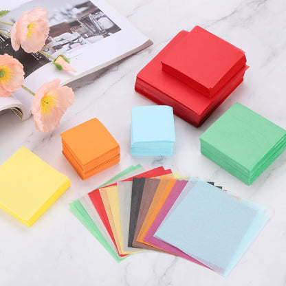 4000 Pcs 2 Inch Tissue Paper Squares, Yellow Tissue Squares Table Confetti Colorful Tissue Paper Bulk, [for DIY Projects, Art Supplies, Scrapbooking,Valentine's Day]