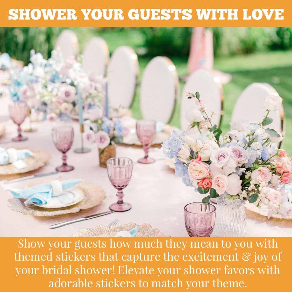 She Found Her Main Squeeze Lemon Bridal Shower Stickers – 40ct 2" Round Citrus Party Favor Labels – Lemon Theme Gift Bag Seals & Envelope Stickers