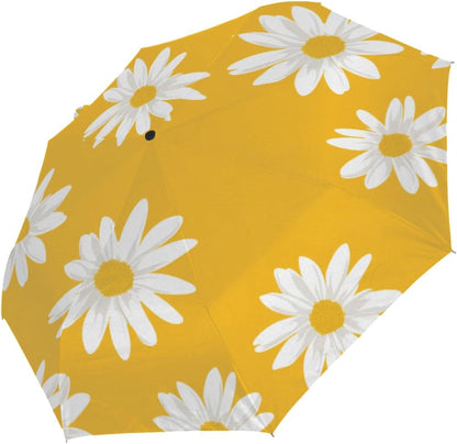 Portable Umbrella Windproof Sun Umbrella UV Protection Folding Umbrellas for Rain, Cute Travel Umbrellas Compact Parasol Automatic Open/Close, Lightweight & Packable