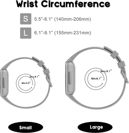 Bands Compatible with Fitbit Inspire 3 Smart Watch Band Replacement Wristband Strap Bracelet Silicone Accessory for Women Men S/L Size, 3 Pack