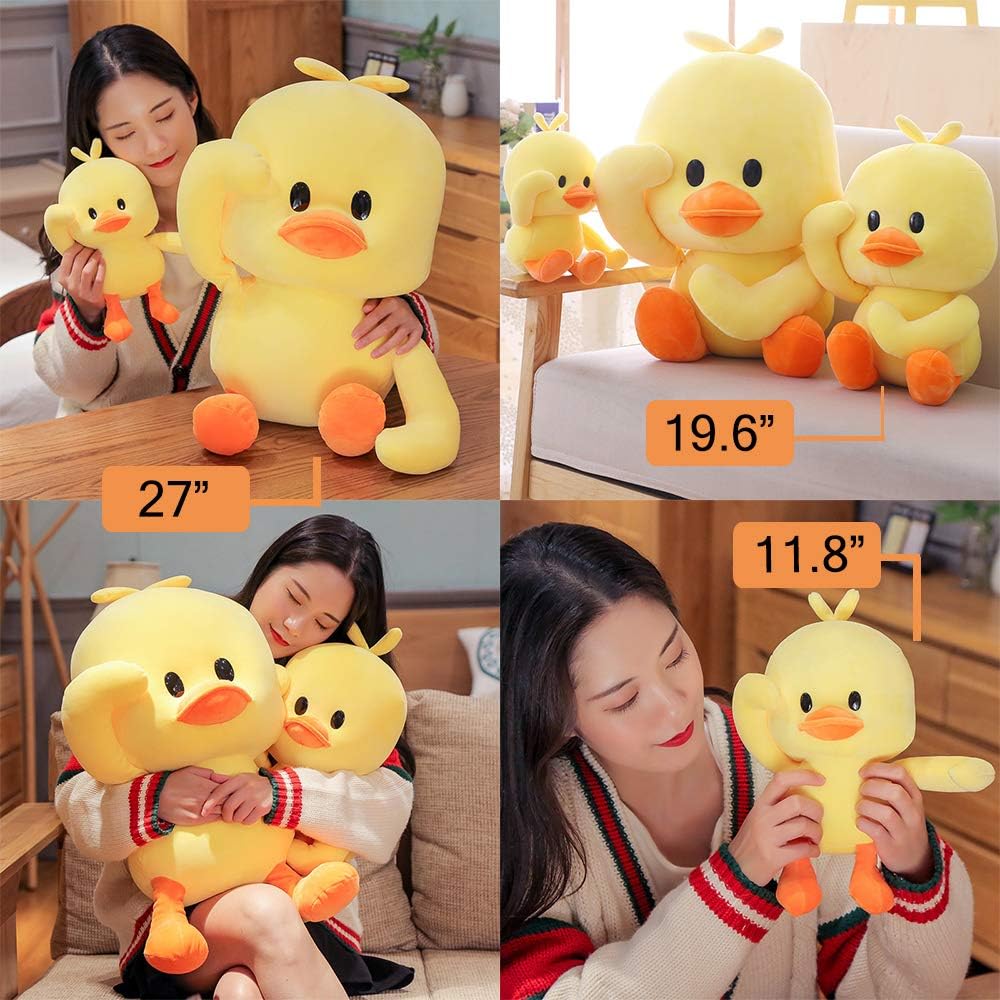 11.8inch Plush Duck Stuffed Animal Soft Toys Yellow Duckling Duckie Stuff, Funny Cuddly Gifts