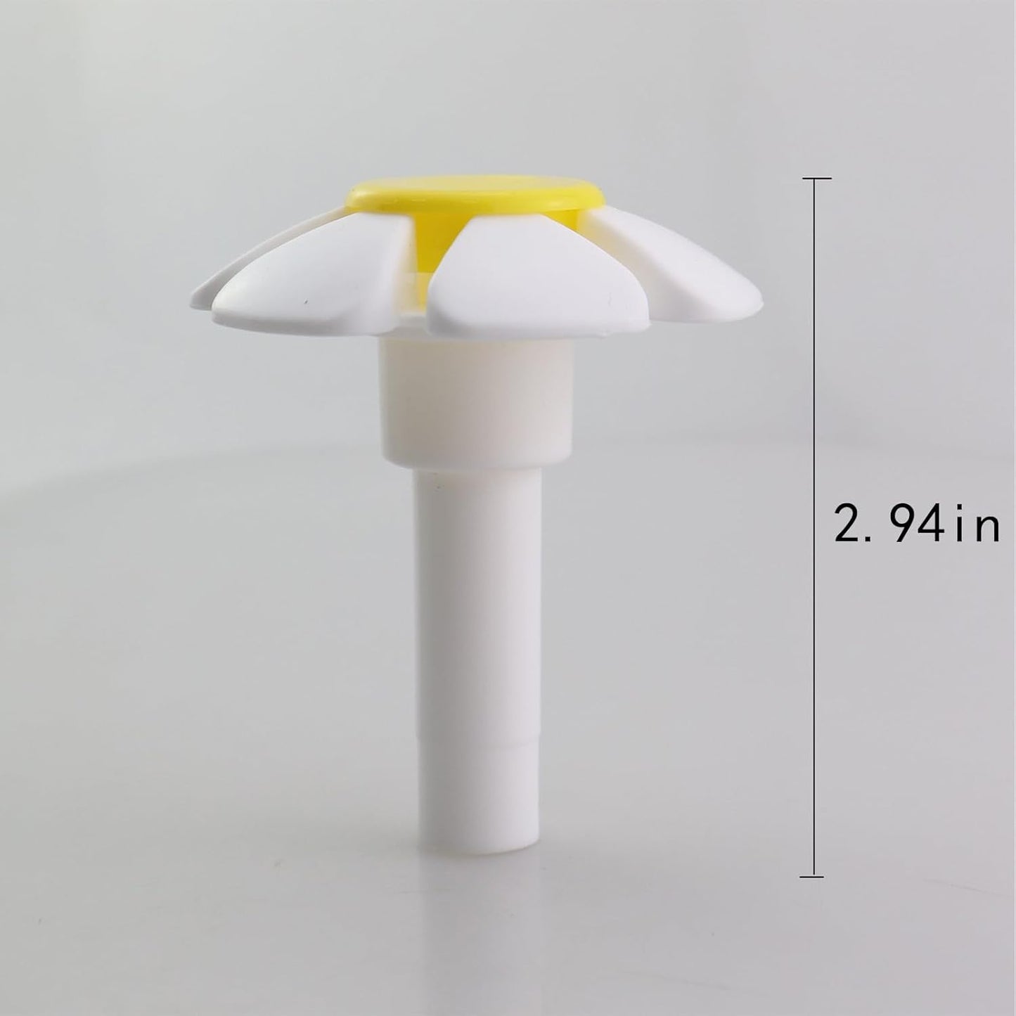 Replacement Pet Water Bottle Nozzle 3.74 Inch Yellow Flower Cat Waterer Automatic Drinking Fountain Accessories