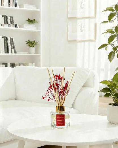 Reed Diffuser Set-Lemon Verbena Scent 3.38 fl oz,Scent Long | Fragrance Oil Diffuser with 6 Reed Sticks,Home & Bedroom Bathroom office Decor,(100ml),pretty appearance