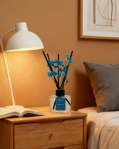 Reed Diffuser Set-Lemon Verbena Scent 3.38 fl oz,Scent Long | Fragrance Oil Diffuser with 6 Reed Sticks,Home & Bedroom Bathroom office Decor,(100ml),pretty appearance